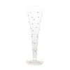 Abigails Gatsby Flutes with Gold Dots - Elegant Champagne Glasses Set of 4