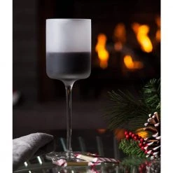 White Night Frosted Wine Glass by Abigails - Elegant & Durable White Wine Glass Set -Drinkware Shop abigails white wine glasses 726021 31 1000