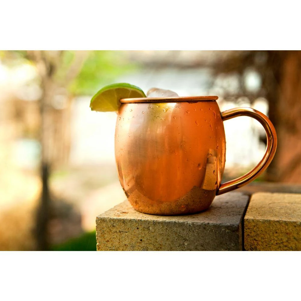 Alchemade Copper 16 oz. Barrel Mug - Premium Drinking Glasses for Coffee, Tea & Beer 2 Alchemade Copper 16 oz. Barrel Mug - Premium Drinking Glasses for Coffee, Tea & Beer - Image 2