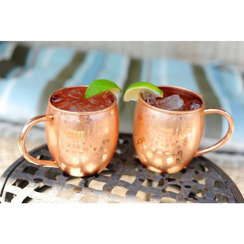 Alchemade 16 oz. Copper Mule Mug Set of 2 - Ideal for Cocktails, Beer, and Beverages 4 Alchemade 16 oz. Copper Mule Mug Set of 2 - Ideal for Cocktails, Beer, and Beverages - Image 4