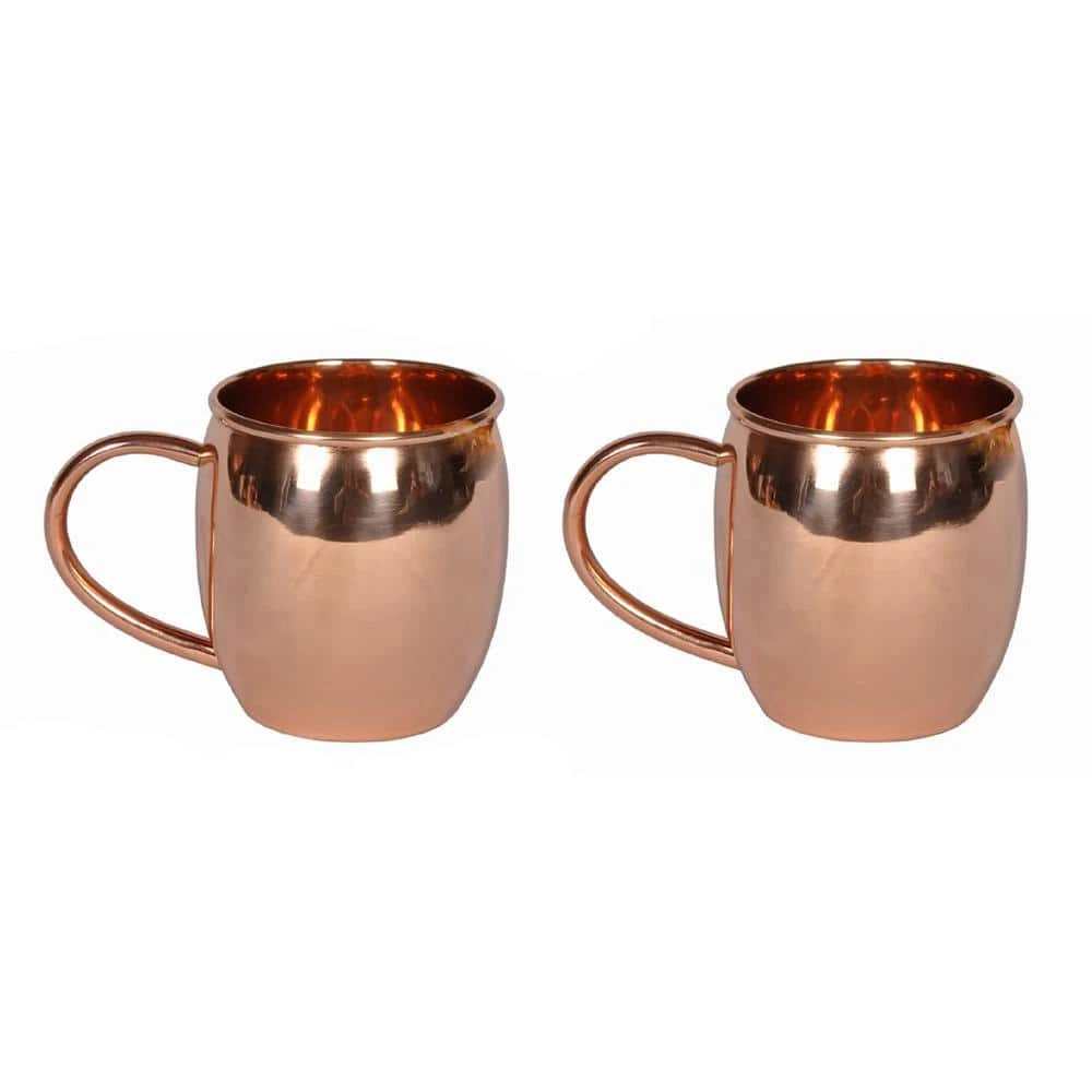 Alchemade 16 oz. Copper Mule Mug Set of 2 - Ideal for Cocktails, Beer, and Beverages 1 Alchemade 16 oz. Copper Mule Mug Set of 2 - Ideal for Cocktails, Beer, and Beverages