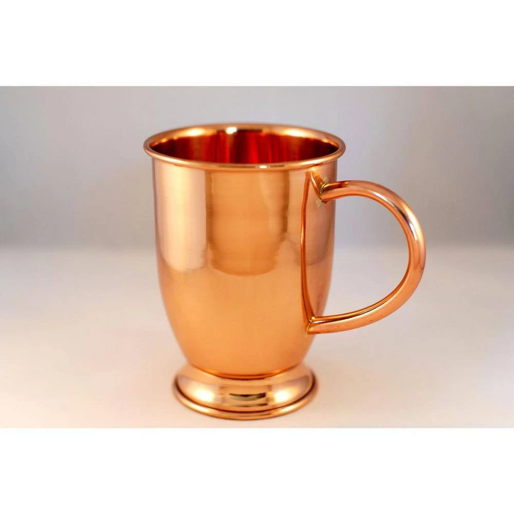 16 oz. 100% Pure Copper Moscow Mule Mug - Handcrafted Barrel Design for Cocktails & Beverages by Alchemade 4 16 oz. 100% Pure Copper Moscow Mule Mug - Handcrafted Barrel Design for Cocktails & Beverages by Alchemade - Image 4