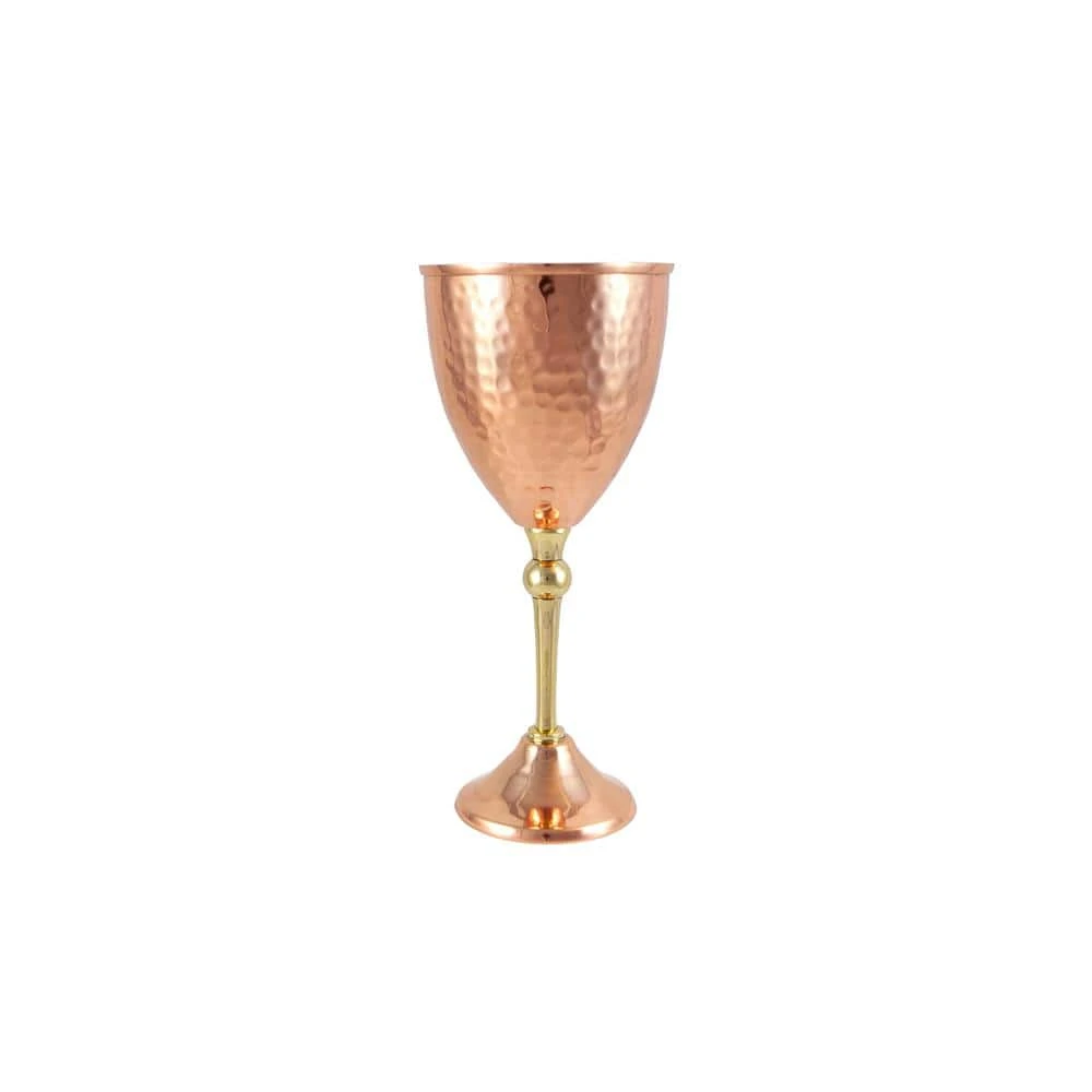 12 oz. 100% Pure Hammered Copper Wine Glass - Elegant & Durable by Alchemade 3 12 oz. 100% Pure Hammered Copper Wine Glass - Elegant & Durable by Alchemade - Image 3
