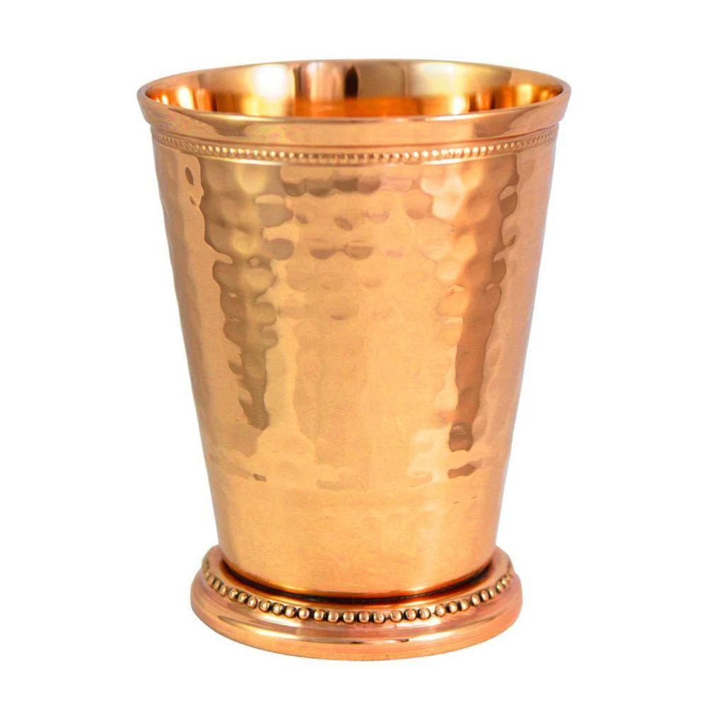 12 oz. 100% Pure Hammered Copper Mint Julep Cups - Handcrafted by Alchemade for Cocktails, Beverages & Mint Juleps 1 12 oz. 100% Pure Hammered Copper Mint Julep Cups - Handcrafted by Alchemade for Cocktails, Beverages & Mint Juleps