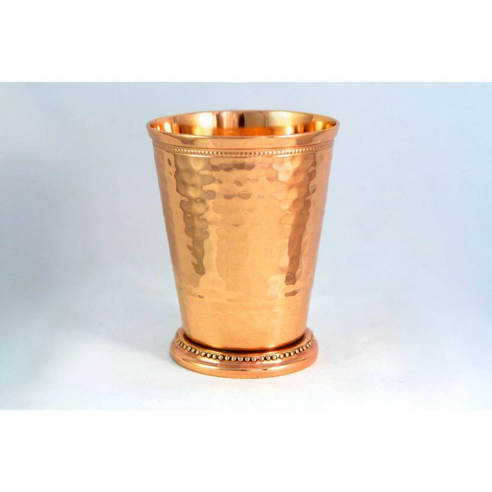 12 oz. 100% Pure Hammered Copper Mint Julep Cups - Handcrafted by Alchemade for Cocktails, Beverages & Mint Juleps 2 12 oz. 100% Pure Hammered Copper Mint Julep Cups - Handcrafted by Alchemade for Cocktails, Beverages & Mint Juleps - Image 2