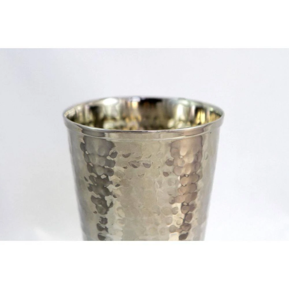 12 oz. Hammered Nickel Mint Julep Cups Without Handle - Premium Cocktail Glasses by Alchemade 3 12 oz. Hammered Nickel Mint Julep Cups Without Handle - Premium Cocktail Glasses by Alchemade - Image 3