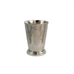 12 oz. Hammered Nickel Mint Julep Cups Without Handle - Premium Cocktail Glasses by Alchemade