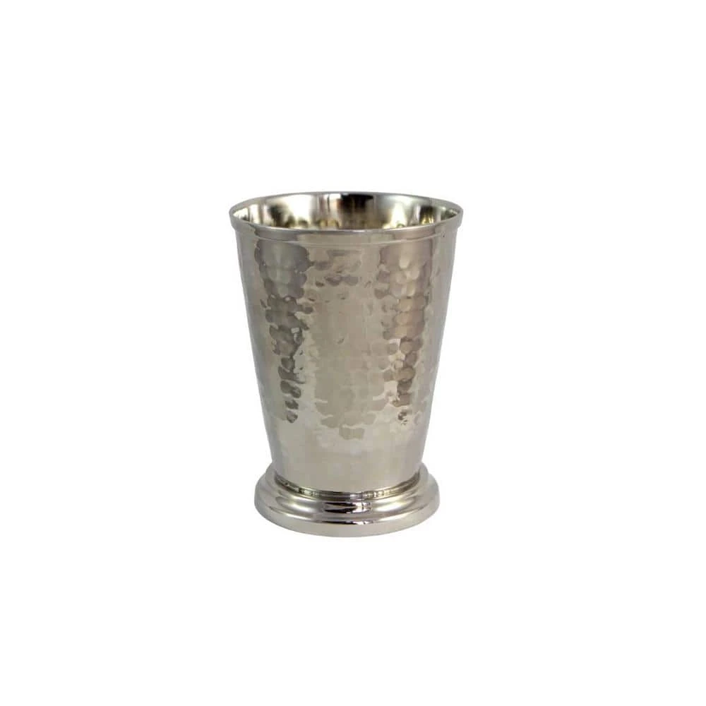 12 oz. Hammered Nickel Mint Julep Cups Without Handle - Premium Cocktail Glasses by Alchemade 1 12 oz. Hammered Nickel Mint Julep Cups Without Handle - Premium Cocktail Glasses by Alchemade