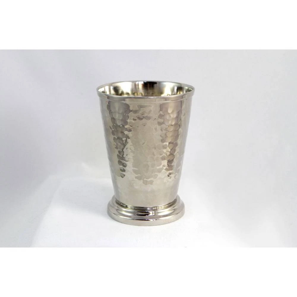 12 oz. Hammered Nickel Mint Julep Cups Without Handle - Premium Cocktail Glasses by Alchemade 2 12 oz. Hammered Nickel Mint Julep Cups Without Handle - Premium Cocktail Glasses by Alchemade - Image 2