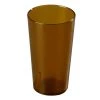 Carlisle 16 oz. SAN Plastic Stackable Tumbler in Amber - Case of 72