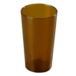 Carlisle 16 oz. SAN Plastic Stackable Tumbler in Amber - Case of 72