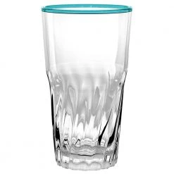 TarHong Cantina Aqua Jumbo Glass Set of 6 - Premium Cocktail & Highball Glasses
