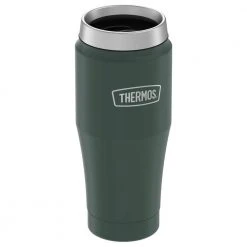 Thermos Stainless King 16 oz. Vacuum-Insulated Green Stainless Steel Travel Tumbler