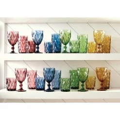 Artland Assorted Color Hygate Goblet Set of 4 – Elegant Drinking Glasses for Wine & Cocktails -Drinkware Shop artland drinking glasses sets 30030a 31 1000