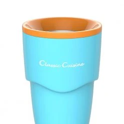 6 oz. Blue Slushy and Shake Maker Cup by Classic Cuisine - Perfect for Frozen Drinks & Desserts -Drinkware Shop blue classic cuisine drinking glasses sets hw031074 44 1000