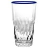 TarHong Cantina Blue Jumbo Glass Set of 6 - Elegant Highball & Cocktail Glasses