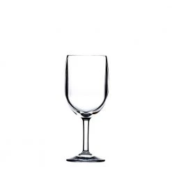 Revel 8 oz. Polycarbonate Wine Glasses (Set of 6) - Shatterproof & Elegant by BOLD DRINKWARE