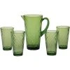 Certified International 5-Piece Green Drinkware Set - Stylish and Durable Glasses