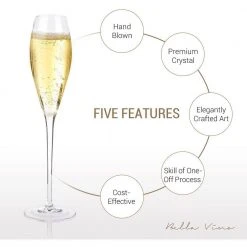 7 oz. Hand Blown Crystal Champagne Flutes (Set of 2) - Elegant & Durable Unbranded Glassware 7 7 oz. Hand Blown Crystal Champagne Flutes (Set of 2) - Elegant & Durable Unbranded Glassware -Drinkware Shop champagne glasses kx88 5 4f 1000