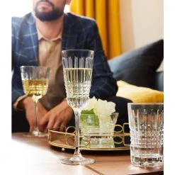 Cristal D'Arques 4-Piece Rendez-Vous 5.75 oz. Flute Set - Elegant Champagne Glasses -Drinkware Shop champagne glasses p0392 44 1000