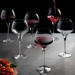 Chef&Sommelier Open Up 18.5 fl. oz. Tannic Stemmed Wine Glass Set of 6 for Red Wine -Drinkware Shop chef sommelier red wine glasses q1048 31 1000