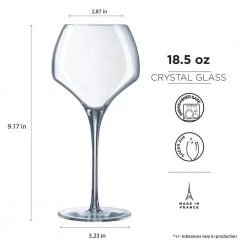 Chef&Sommelier Open Up 18.5 fl. oz. Tannic Stemmed Wine Glass Set of 6 for Red Wine -Drinkware Shop chef sommelier red wine glasses q1048 44 1000
