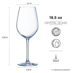 Chef&Sommelier Bellevue 19.5 fl. oz. Tulip Wine Glass (Set of 6) - Premium Red Wine Glasses -Drinkware Shop chef sommelier red wine glasses q1469 44 1000