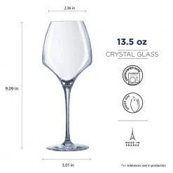 Open Up 13.5 fl. oz. Universal Stemmed White Wine Glass (Set of 6) - Elegant & Durable -Drinkware Shop chef sommelier white wine glasses q1052 44 1000