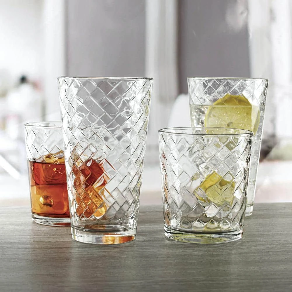 15.75 oz. Heavy Base Highball Drinking Glasses Tumblers - Set of 12 by Circleware 3 15.75 oz. Heavy Base Highball Drinking Glasses Tumblers - Set of 12 by Circleware - Image 3