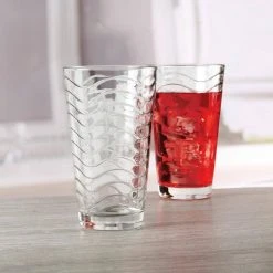 Circleware 15.75 oz. Clear Heavy Base Highball Drinking Glasses, Set of 6 - Durable Glassware for Cocktails, Soda & More -Drinkware Shop circleware drinking glasses sets 40133 am 4f 1000