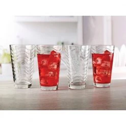 15.75 oz. Clear Heavy Base Highball Drinking Glasses Set of 8 by Circleware -Drinkware Shop circleware drinking glasses sets 40135 am 1f 1000