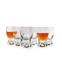 2 oz. Premium Whiskey Shot Glasses for Vodka, Tequila & Cocktails (Set of 6) by Circleware