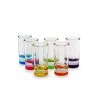 1.2 oz. Assorted Color Shot Glasses for Whiskey, Tequila (Set of 6) - Circleware Drinkware