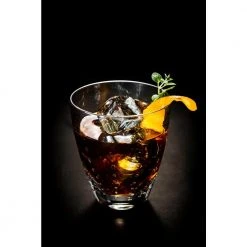 Abigails Rain Drop 8 oz. Clear Double Old-Fashioned Whiskey Glasses (Set of 4) -Drinkware Shop clear abigails whiskey glasses 726011 31 1000