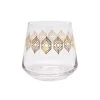 Alchemade 16 oz. Whiskey Glasses with Metallic Design - Set of 2 (Old Fashioned, Manhattan, Bourbon, Scotch)