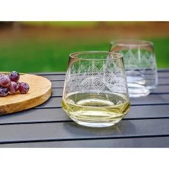 Alchemade 16 oz. Whiskey Glasses Set of 2 – Frosted Design for Old Fashioned, Bourbon, & Scotch -Drinkware Shop clear alchemade whiskey glasses alch 3503 31 1000