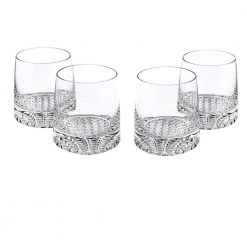 Park Avenue 4-Piece Rocks Set by Badash Crystal - Elegant Cocktail & Whiskey Glasses -Drinkware Shop clear badash crystal whiskey glasses k832 31 1000