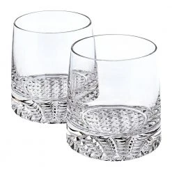 Park Avenue 4-Piece Rocks Set by Badash Crystal - Elegant Cocktail & Whiskey Glasses