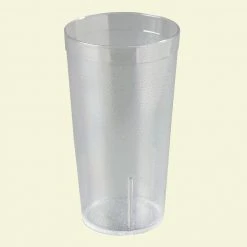 Carlisle 12 oz. SAN Plastic Stackable Tumbler in Clear - Case of 24, Durable & Lightweight Cups for Any Occasion