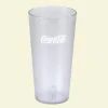 Carlisle 16 oz. SAN Plastic Stackable Tumbler with Coca Cola Logo, Clear (Case of 72)