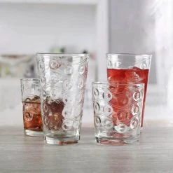 Circleware Drinkware Glassware Set of 12 - 6 Tumblers (15.75 oz) & 6 Double Old Fashioned Glasses (12.5 oz) - Perfect for Cocktails & Entertaining -Drinkware Shop clear circleware highball glasses 40178 am 4f 1000