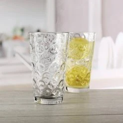 Circleware 15.75 oz. Drinkware Glassware Set of 8 - Cooler Juice Glasses -Drinkware Shop clear circleware highball glasses 40185 am 4f 1000
