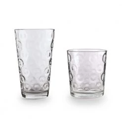Circleware Drinkware Glassware Set - 12-Piece Entertaining Kit (6 Hi-Ball 15.75 oz & 6 DOF 12.5 oz Glasses)