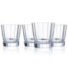 Macassar 10.75 oz. OTR Whiskey Glasses (Set of 4) by Cristal D'Arques - Elegant Cocktail Glasses