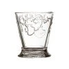 Versailles 8.5 oz. Shell/Flower Design Tumbler Glass Set of 6