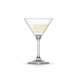 JoyJolt Golden Royale 6.5 oz. European Crystal Martini Glasses - Set of 2, Elegant Cocktail Glasses for Stylish Entertaining