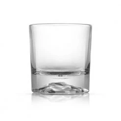JoyJolt Radiant 10 oz. Mountain Clear Lead-Free Crystal Double Old Fashioned Whiskey Glasses (Set of 4) -Drinkware Shop clear gold joyjolt whiskey glasses jc102129 44 1000