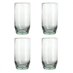 4-Piece 12.17 oz. Spanish Hi Ball Glass Set - Durable and Elegant Cocktail Glasses