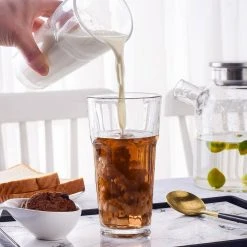 13.5 oz. Modern Crystal Soda Glass Highball Glass (Set of 6) - Premium Cocktail Glasses by Amisglass -Drinkware Shop clear highball glasses ams hbg d02 44 1000