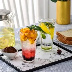 13.5 oz. Modern Crystal Soda Glass Highball Glass (Set of 6) - Premium Cocktail Glasses by Amisglass -Drinkware Shop clear highball glasses ams hbg d02 fa 1000